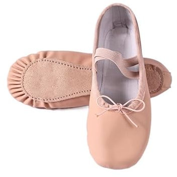 Ballet Slippers Women Ballet Slippers for Woman Danseuse PU Leather Professional Dancers for Girls Kids Soft Sole Children Toddler Dance Shoes Ballet Pumps (Color : Lace Up Full Sole, Size : 31)
