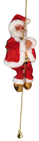 Dekofigur, elektrischer Weihnachtsmann, Kletterfigur, Weihnachtsleiter, Heimdekoration, Neklace (mehrfarbig, Einheitsgröße)