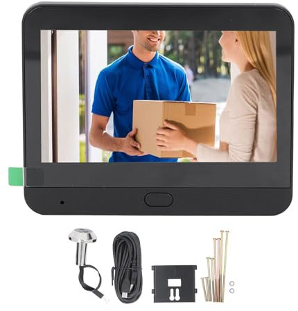 Smart Visual Doorbell 1080P 120 Degree 4.3 Inch Color Screen Digital Video Camera Wireless Door Viewer PIR Detection