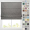 Barnes Blinds - Patterned Roman Blinds, Fully Lined, Custom Sizing Available - Durable Fittings Easy Fit (Rome Alderslate 153cm)