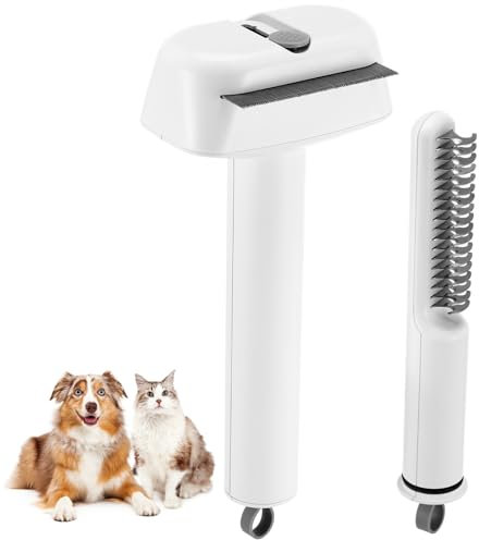 Happyyami 2piezas Cepillo Para Quitar Pelo Suelto Aseo y Gatos Peine Desenredante