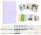 Aisnyho Instant Film Accessories Kit for Instax Mini LiPlay 12 11 9 8+ 8 evo 99 SE 40 90 70 50S 26 25 7S Camera,Include Album/Film Stickers/Magnetic Photo Frames/Hanging Frame (Lilac Purple)