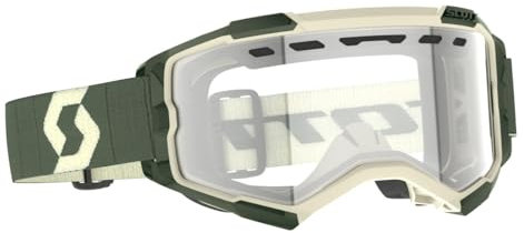 SCOTT Fury Enduro MX Goggle Cross/MTB Brille Khaki grün/beige/klar
