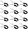 HOPEYMY26 Pack of 12 Pool Clamps for Pool Cover Clamping Clamps Metal Clips Large Strong Clamping Force with Protective Film for Above Ground Swimming Pools, Tumble Dryers etc. (Black)