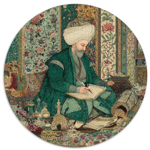 Porträt des Sultans Rätsel Für Erwachsene |Islamische Kunst| 1000pcs (67.5x67.5cm) Puzzles Lernspiele Home Decor