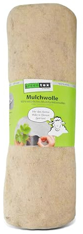 EASYgreen greentex Tapis anti-mauvaises herbes 250 g/m² en laine de mouton/laine de paillage 1,20 x 30 m | Toile anti-mauvaises herbes naturelle qui retient l'eau et engrais (1,20 x 30)
