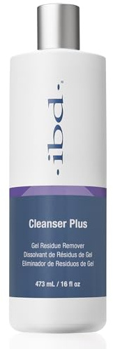 IBD Cleanser Plus, 473 ml – MADE IN USA – Gel-Rückstände Entferner – sorgt für brillanten Glanz – Reinigt Gel-Pinsel & UV/LED-Lampen