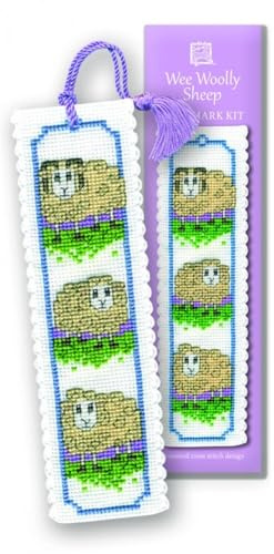 Textile Heritage Collection Cross Stitch Bookmark Kit - Wee Woolly Sheep