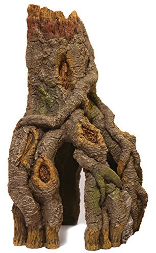 Rosewood 915712 Aquariumdeko Baumstamm mit Wurzeln für Ecken, Large