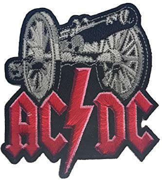 Aufnäher Aufbügler Patch AC / DC Logo Heavy Metal Rockband 6,5 cm / 6,5 cm