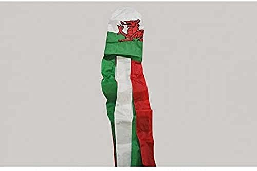 AZ FLAG Windsack Wales 150 cm Walisische Nylon | Für außen Windsack verstärkte Nähte für außen