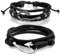 Aroncent Leder Armband geflochten Haken: 2PCS Herren Damen Geflochten Vintage Wickel Angelhaken Haken Edestahl Lederarmband Armreif Armschmuck