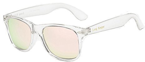 Long Keeper Occhiali da sole Polarizzati Occhiali da sole Quadrati Vintage Classici per Donna Uomo (Rosa)