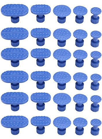 Keenso Auto Karosserie Dellenreparatur Saugnapf Set, 30 Stk Auto Dellenentferner Ausbeulen Saugnapf Kleber Puller Tabs