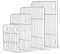 HaWare Cooling Rack Set of 4, Stainless Steel Thick Wire Rack for Baking Roasting Drying, Grilling Large Medium Small Mini Size Oven Tray Rack for Cake/Meat/Cookie, Heavy Duty & Dishwasher Safe
