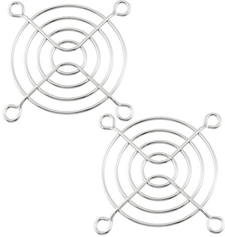 2 x 60mm PC Computer Case Fan Grill Protector Metal Finger Guard