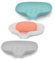 3 Pack Silicone Soap Dish with Drain, Bar Soap Holder for Shower/Bathroom, Self Draining Waterfall Soap Tray/Saver for Kitchen, Keep Soap Dry, Easy to Clean