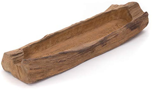 DESIGN DELIGHTS Holz Schale Fiore 60 | Teakholz, 60 cm | Naturholzschale, Teakholzschale, Wurzelholzschale, Natur Dekoschale