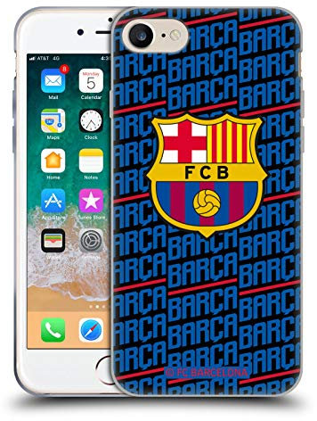 Head Case Designs Offizielle FC Barcelona Barca Wappen Muster Soft Gel Handyhülle Hülle kompatibel mit Apple iPhone 7/8 / SE 2020 & 2022