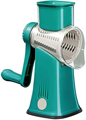 Máquina ralladora manual rotativa, cortadora de verduras multifunción, rallador de queso, picadora, herramientas de cocina