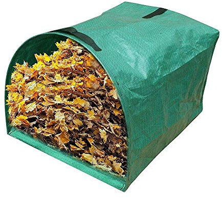 Garten Laubbeutel Wiederverwendbar zum Sammeln von Blättern Gartenmüllsack mit Handlauf Yard Waste Bag (Farbe: Grün)