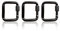 Holesto® Viereckige Karabiner 3er Set - Mini Karabiner - Karabiner Schlüsselanhänger - Schraubkarabiner - Karabinerhaken klein - Karabiner Schwarz - Karabiner Set - Carabiner (Schwarz 5x4,5 cm)
