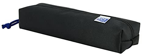 Oxford - Rechteckiges Federmäppchen mit Gummizug, 22 cm, schwarz