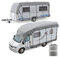 Wohnwagen Wohnmobil Reisemobil Schutzdach Dachschutzplane Schutzhülle 9x3 m