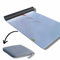 UNIMA RPET Travel Yogamatte, 2 in 1 Yogamat + Handtuch, extra dünn (0,1 cm dick, 1,4 kg leicht), faltbare Reise Yoga Matte, Vorderseite aus recycelten Plastikflaschen & Rückseite Naturkautschuk