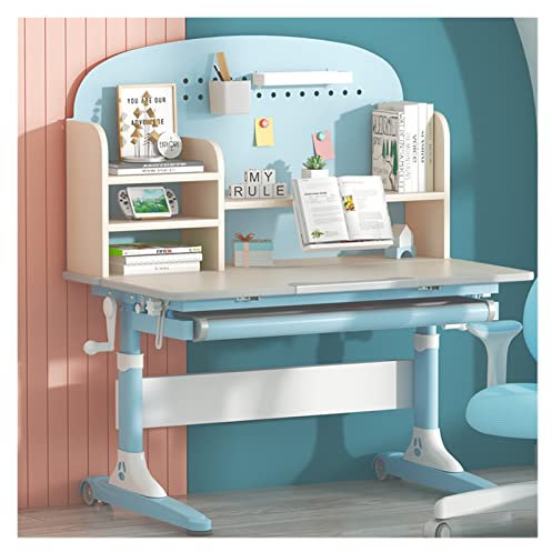 TOMYEUS Schreibtisch schreibt Studienschreibtisch Kindertuch Studierende Schreibtisch Schreibtisch Student Home Schreibtisch Studierende Schreibtisch Schreibtisch (Color : Blue)