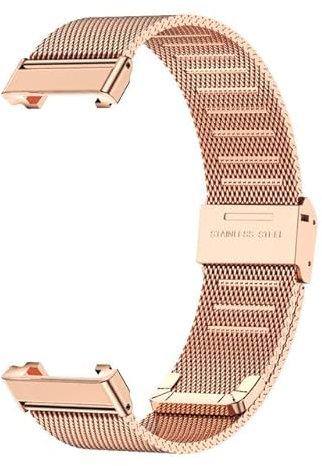 Mi Band 7 Pro Armband, Metallarmband für Xiaomi Mi Band 7 Pro Smart Wristbands Ersatzzubehör (Mailand Roségold)