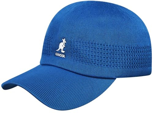 Kangol Ventair Space Cap Baseballcap Basecap Baseballkappe Sommerkappe Strandkappe Damen/Herren - mit Schirm Sommer Frühling-Sommer - L (58-59 cm) saphirblau