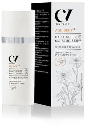 Green People Age Defy+ Daily SPF30 Moisturiser, 30ml | SPF Gesichtscreme, Parabenfrei und ohne Alkohol, SPF30 Schutz, Edelweiß, Buchenknospe und Hagebutte, Geeignet ab 30 Jahren