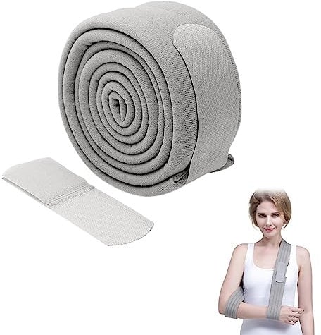 Kiuiom Regolabile Immobilizzatore Braccio,Fascia Di Supporto Per Braccio,Braccio Destro E Sinistro,Supporti Reggibraccio,Reggibraccio Ortopedico,Per Feriti Arm,Hand,Gomito,150cm