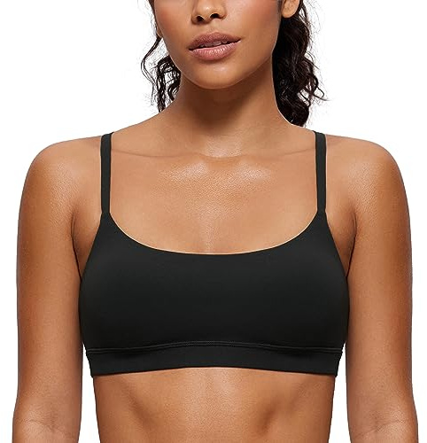 CRZ YOGA Butterluxe Rundhalsausschnitt Sport BHS Schwarz 36