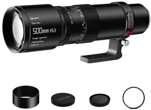 TTArtisan 500mm F6.3 Lente súper teleobjetivo focal manual de marco completo para Sony E-Mount cámaras A7IIII A7R A7RII A7RIII A7RIV A7RV A7S A7SII A7SIII A7C A7CR A7CII ZV-E1 A6300 A6400 A6500 A6600