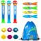 Xndryan Diving Toys foe Swimming Pool, Pool Sinkies for Kids Swimming Toys Underwater Training Pool Dive Sticks, Diving Torpedoes, Dive Shells