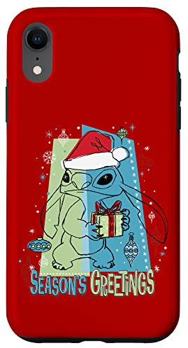iPhone XR Disney Lilo & Stitch Seasons Greetings Holiday Case