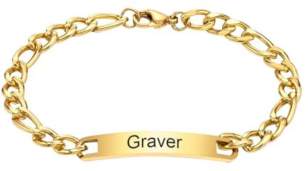 Armband Herren mit Gravur Edelstahl - Herren Armband mit Namen Panzerkette Silber Gold Schwarz Armkette Herren Personalisierte Geschenke Männer Weihnachten Hochzeitstag Geburtstag Valentinstag