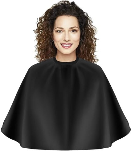NHTJTHE Frisierumhang Friseur Umhang, Make-up-Umhang, Frisierumhang Kurz, Wasserdichter und Faltbarer Haar Schneideumhang für Männer Oder Frauen