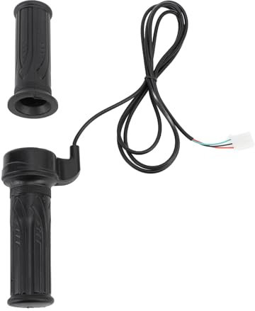AOWINHIT Electric Throttle Grips, Fade Resistant 12V-72V Universal Electric Twist Throttle Grip 3 Wires 22mm 25mm for Electric Scooter Chopper,Manual Transmissions and Parts