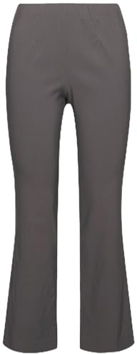 Ulla Popken Damen große Größen Übergrößen Plus Size Thermo-Bengalinhose, Slim Fit, warm, Elastikbund Graphitgrau 62 826001110-62