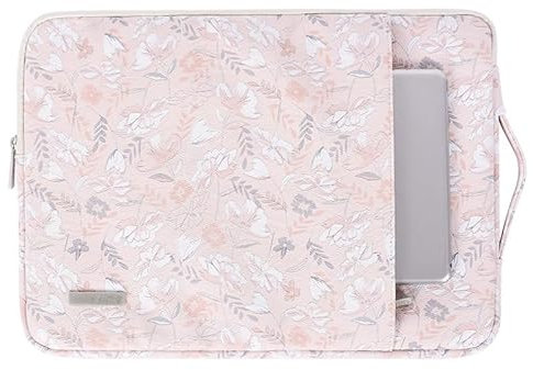 fdsmall Laptop-Hülle mit Griff Stoßfeste Laptop-Hülle PU Laptop wasserdichte Case-Abdeckung 360°Schutz Laptop-Hülle für MacBook, Acer, Asus, Dell PC-Abdeckung/HP/Lenovo Rosa (13 Zoll)