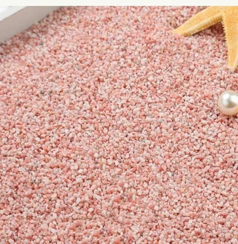 100 g Mini-Aquariumfigur, Glaskieselstein, Feengarten-Dekoration, Terrarium-Ornament, DIY-Zubehör – Nr. 32, 1–3,0 mm, Rosa, 100 g