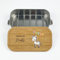 FeierZwerge - Personalisierte Brotdose für Kinder mit Bambusdeckel - Tiere Design - Robuste und Individuelle Brotdose personalisiert - Personalisierte Kinder Geschenke - 700ml (Zebra)