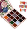 Nail Jelly Gel Polish Palette - 16 Colors Solid Gel Polish Nail Craft Jelly Palette | Long-Lasting Nails Gel Polish Highly Gloss Finish for Wedding, Gathering