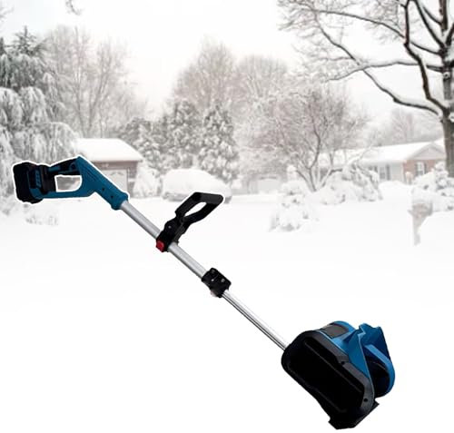 1200W Cordless Snow Shovel, 21V Automatic Snow Blower, Electric Shovel for Digging, Rechargeable Snow Blower, with Adjustable Front Handle,Battery