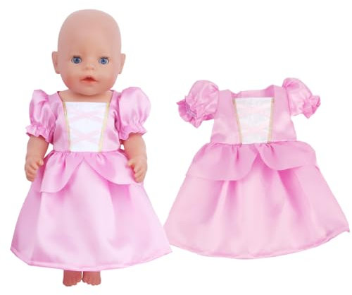 IKOPFLN 1 Pezzi Abito da principessa, Vestiti per bambole, vestiti bambole, vestiti bambole reborn, vestiti per bambole reborn, Per New Born 35 CM-45 CM