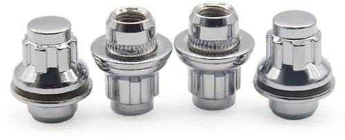 ZXYIWSDF Compatible avec Toyota pour RAV-4 1994-2014 Voiture Chrome Vis De Roue Boulon Écrou De Blocage Clé Adaptateur Boulons De Roue Écrous Vis Boulons De Pneu De Voiture Vis de Roue