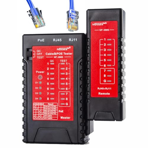 Network Cable Tester, Ethernet Tester, RJ45 CableTester,RJ11,RJ12,CAT5/5E,CAT6/6A